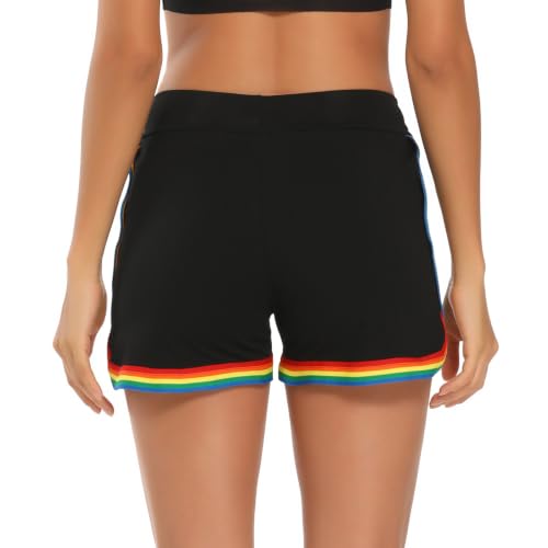 Image of HDE Women's Retro Fashion Dolphin Running Workout Shorts