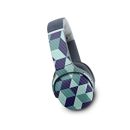 Image of MightySkins Carbon Fiber Skin Compatible with Skullcandy Crusher Evo Wireless - Geo Tile | Protective, Durable Textured Carbon Fiber Finish | Easy to Apply | Made in The USA