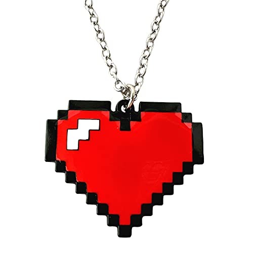 STKTFKK Heart Necklace Metal Necklace Women and Men