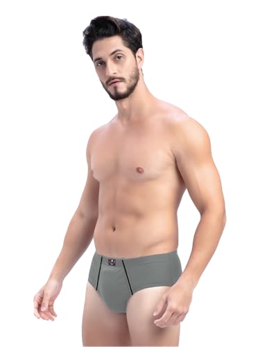 Image of Milton Mens Pure Cotton Solid Briefs with Inner Elastic|Premium Soft Breathable Underwear for Men|Comfort-Fit Waistband for All-Day Wear|Multi-Color, Color Name May Vary as per Availability|Pack of 3