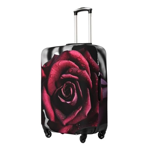Gothic roses Luggage Covers for Suitcase Tsa Approved, Spandex Elastic Suitcase Cover Protector Washable Anti-Scratch Travel Baggage Cover Fit 18-32 Inch Luggage2