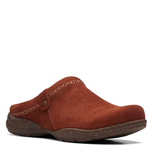 Sabots Clarks Roseville Echo en daim acajou taille 37 pour femme