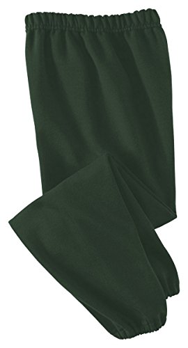 Jerzees Youth 8 oz. NuBlend 50/50 Sweatpants, Forest Green, L