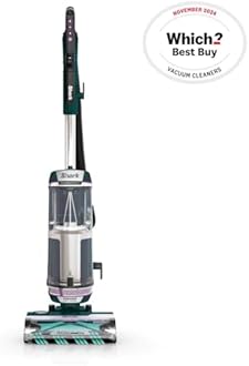 Shark PowerDetect Corded Upright Vacuum Cleaner with DuoClean Detect, Reverse Clean, Anti Hair Wrap Plus, Allergen Seal, Anti-Odour, Pet, Crevice & Multi-Surface Tools, Portable, 750W, 1.3L AZ3900UKT