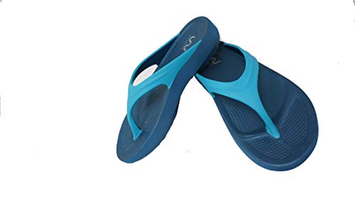Image of doubleu Slippers - V - Shape Women - Blue + Aqua (numeric 3)