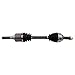 TRQ Front CV Axle Assembly Set Compatible with 2008-2013 Nissan Rogue 2014-2015 Rogue Select