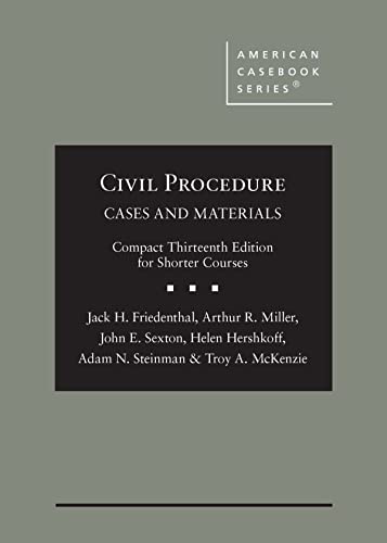 Photo 1 of Civil Procedure: Cases and Materials, Compact Edition for Shorter Courses (American Casebook Series)