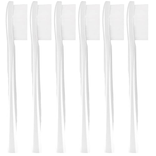 My Compatible avec/Variationss la brosse à dents électrique Têtes de brosses de remplacement, My pour/Variationss la brosse à dents électrique Avec housse de protection, Lot De 6 (Blanc)
