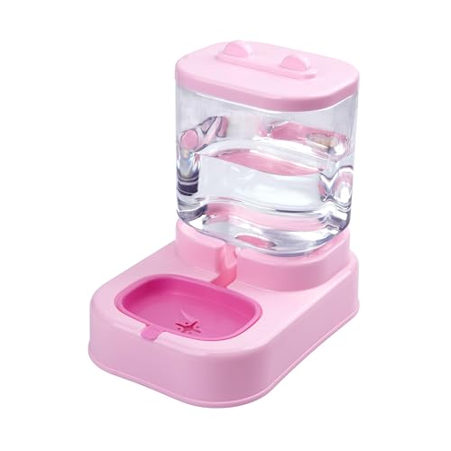 SOY3472-ROSA - Dispenser automatico di acqua per cani e animali domestici, 1,8 l, per gatti a casa,