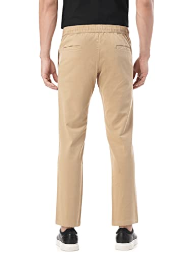 Image of FYLTR Men's Taper Fit Stretch Cotton Joggers with Elasticated Waistband & Drawstrings