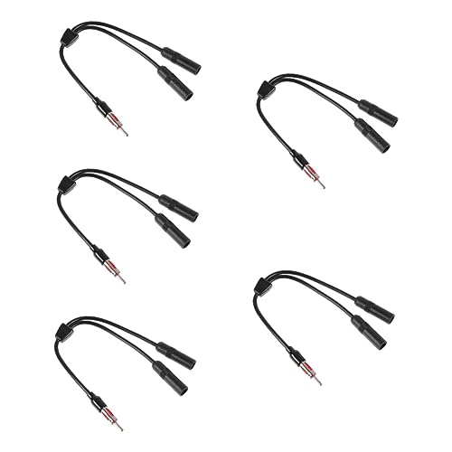 Adaptateur Stéréo Voiture Cuivre Uonlytech Connecteur Audio Auto Fiche Jack 5 Pcs