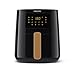 Philips Airfryer 5000 Connected Series - Gesundes, vielseitiges Kochen mit Rapid Air Technologie, 13 Zubereitungsarten, Touchscreen, 4,1 l Fassungsvermögen, perfekt für Familien (HD9255/80)
