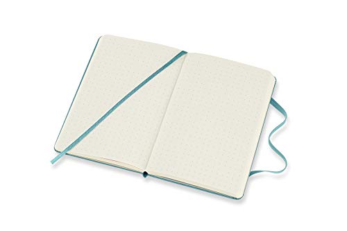 Moleskine Classic Notebook, Hard Cover, Pocket (3.5" X 5.5") Dotted, Reef Blue, 192 Pages #TOP3