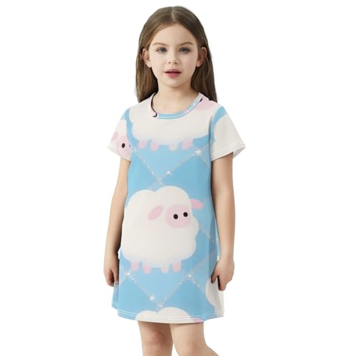 Vestido casual de moda confeccionado en algodón puro para niñas 2