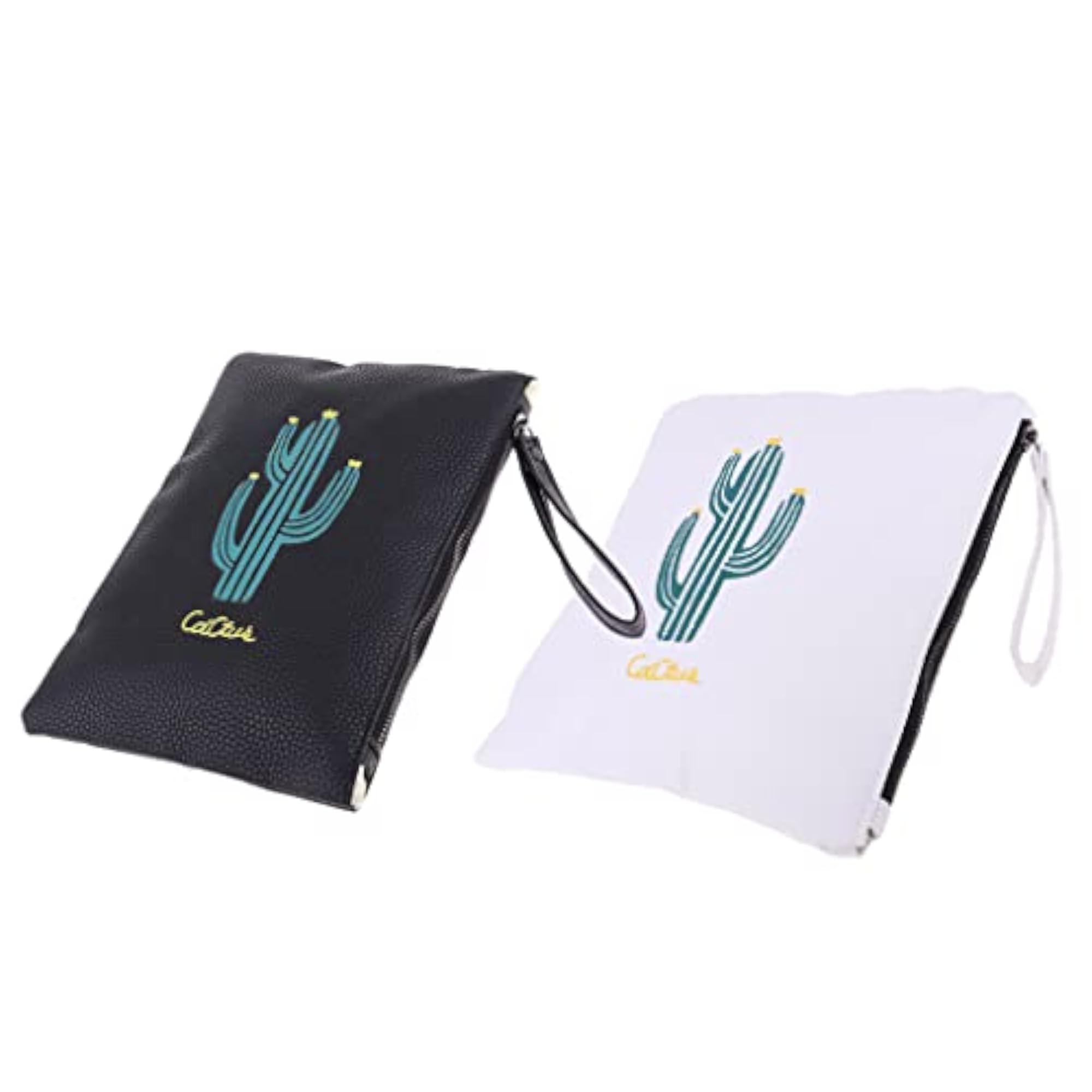 Women's Black PU Leather Travel Makeup Bag, Handbag Organizer