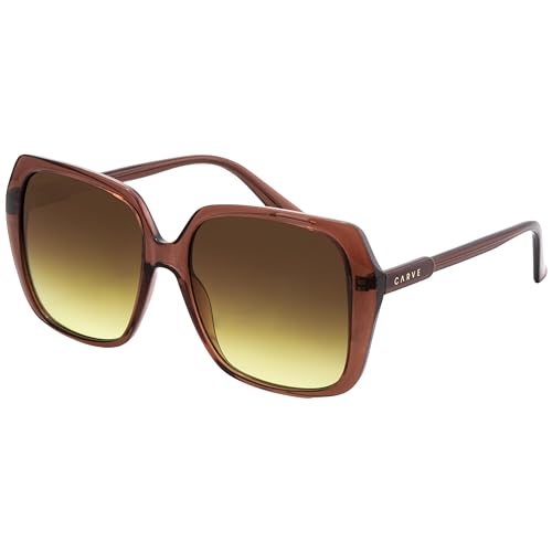 CARVE Ebony Trendy Sunglasses – Retro Oversized Square Frame, Bold Unisex Style, 100% UV Protection, Optically Correct Lenses2