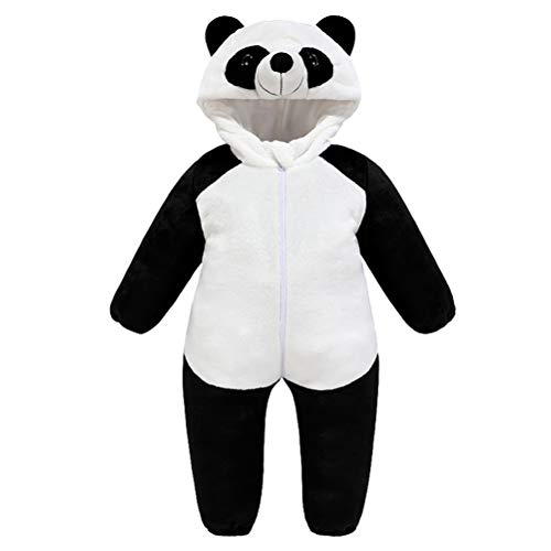Romper panda chaud layette combinaison automne hiver pour photo