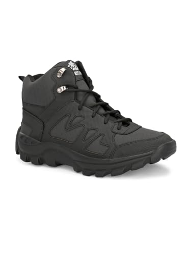 Image of Leo's Fitness Waterproof Canvas High Ankle Boots for Trekking Hiking & Other Casual Purpose