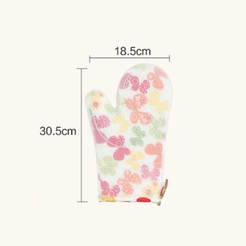 オーブンミッツダブルレイヤー熱耐性バーベキューグローブ電子レンジグローブノンスリップグリルミッツキッチンアクセサリー
