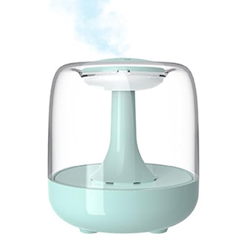 WJnflQN Humidificadores de niebla fría para dormitorio, humidificador portátil silencioso de 650 ml, purificador de aire con luz nocturna colorida, ambientador recargable para viajes y hogar
