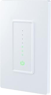 Smart Dimmer Switch,Wifi Light Switch Work with Alexa and Google Home Siri,Remote Voice Control,Schedule Timer,Single Pole,No Hub Required White