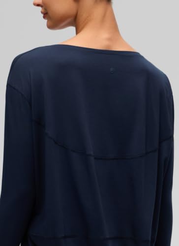 Image of CRZ YOGA Long Sleeve Workout Shirts for Women Loose Fit-Pima Cotton Yoga Shirts Casual Fall Tops Shirts