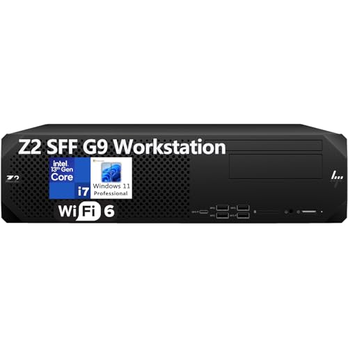 HP Z2 SFF G9 Workstation Small Form Factor Business Desktop Computer, 13th Gen Intel 14-Core i7-13700, 32GB DDR5 RAM, 2TB PCIe SSD, DVDRW, WiFi 6, Bluetooth, Keyboard & Mouse, Windows 11 Pro, Tilsiy