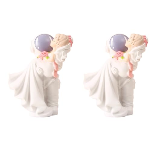 UPKOCH 2 Piezas Adornos Decoración De Escritorio Pareja Estatua Parejas Decoración para Mesa Decoración del Hogar Decoraciones De Mesa para Sala De Estar Estantería Decoración Regalo De