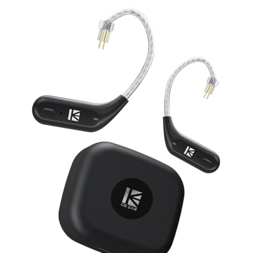 Image of KBEAR BT15 PRO Bluetooth Headphone Adapter, IEM Wireless Adapter, Upgraded Bluetooth 5.4 Adapter, in Ear Monitors IEM Cable for KZ ZSN PROX /ZS12 PRO /ZS10 PRO /ZAR /ZAS /CCA CRA /KBEAR KS1 (2 Pins, Ink)