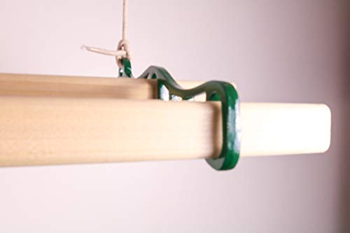 Thatch&Stone Clothes Airer Dryer Traditional 7 Lath Rail Ceiling Pulley (Green, 1.2m)