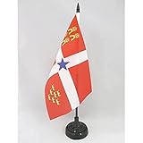 BANDERA de MESA de MURCIA INDEPENDENTISTA 21x14cm - BANDERINA de DESPACHO MURCIANISMO - NACIONALISTA MURCIANA 14 x 21 cm - AZ FLAG