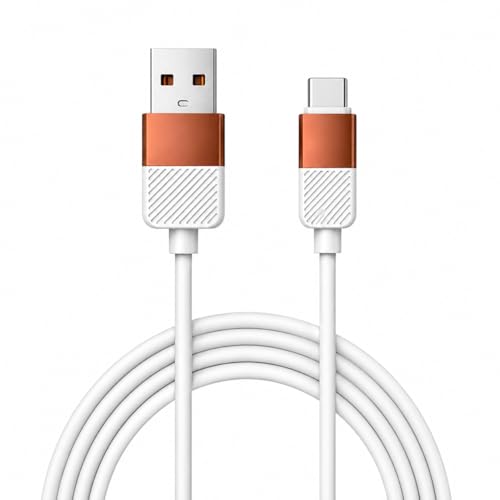 Image of USB Type A to Type C Silicone Cable | 60W Fast Charging & Sync | Soft Anti-Tangle Design | Universal Compatibility | Smartphones & Tablets Copper