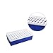 Othmro 1Pcs Acrylic Test Tube Rack Holder, 50Well Centrifuge Tube Holder, Rectangular Plastic Stand Bracket Rack Test Tube Rack for Labortory Holder Party Favors Decoration Blue