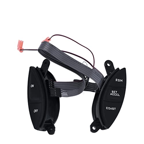 JUSTHUI Interruptor de dirección de coches de ruedas Botón de control de crucero F87Z-9C888-BB Compatible for Ford compatible for el Explorador / F150 / Compatible for Guardabosques compatible for Mer Cover