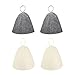 FOMIYES Hat 4pcs Sauna Hat Vaporarium Hat Sauna Wool Hat Bath Felt Hat Russian Banya Cap Flexible Sauna Hats for Men Women Sauna Steam Room Hats Breathable Felt Hat