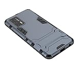 GIOPUEY Funda para Realme GT 5G, 2 in 1 PC + TPU Cover, A Prueba de Golpes Telefono Movil Funda [A Prueba de Polvo] [Huella Digital Anti] - Azul Oscuro