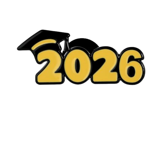 Image of Graduation Enamel Lapel Pins Class of 2026 Graduation Caps Brooches Gifts Souvenir Emblem Badges Diploma Brooche for High College Teacher School Vacation Accessories