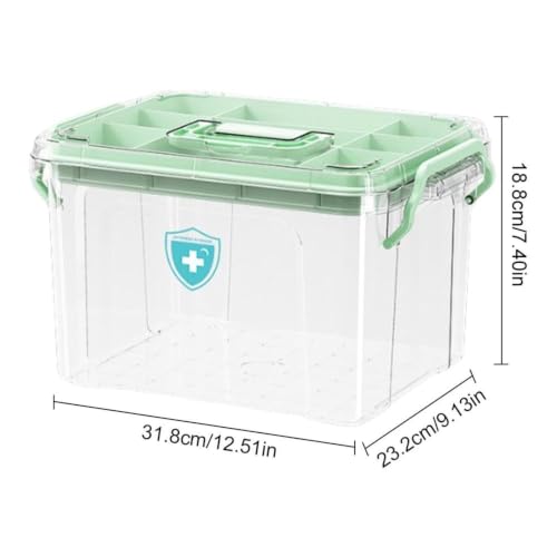 Boîte de rangement transparente pour stocker les médicaments - 3