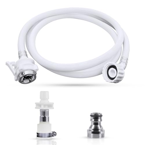 Washing Machine Water Inlet Hose, (Burst Proof) Water Connection Inlet Supply Lines,Accessories For Portable Washing Machine… (6.5 FT)