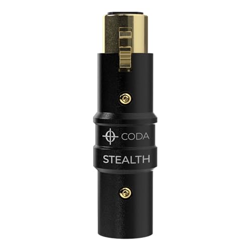 Coda MB-Stealth in-Line Microphone Preamp Mic Gain Booster for Dynamic and Ribbon Mics - 48V Phantom...
