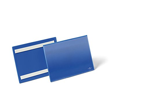 Pochette logistique adhésive bleu foncé DURABLE au format A5 paysage