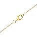 Disney Minnie Mouse Jewelry for Women, 14k Yellow Gold Cubic Zirconia Pendant Necklace, 18” Chain