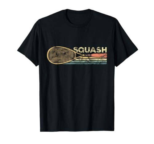 Squash Racket Vintage Squash Lover Funny Sports Enthusiast T-Shirt