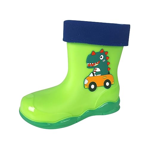 Baby Boys Cartoon Rain Boots Dinosaur Kids Water Shoes Outdoor Anti Slip Dinosaur Baby Boy Girl Lightweight Boots