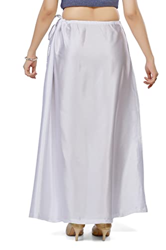 Image of Madhu Fashion Women's Satin Saree Petticoat Saree Underskirt