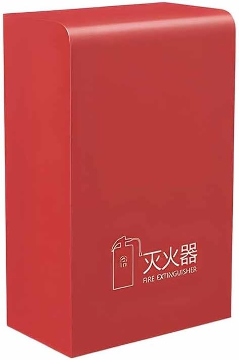 Steel Fire Extinguisher Box - Floor-Standing Metal Cabinet with Bracket for Lobby, Hallway & Waiting Room - Durable Gray Fire Safety Storage Solution