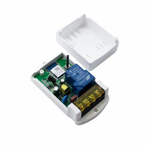 Image of Protium 30A Smart Wireless WIFI with RF Switch Compatible with Alexa, Google home and Smart life app, White (Wifi Router /Hotspot Required)