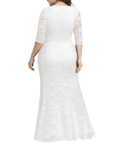 Image of Pinup Fashion Plus Size Formal Evening Dress Wedding Guest Bridal Gowns