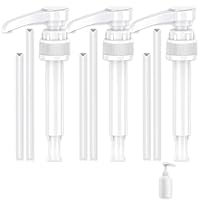 EXFU Dosierpumpe für Body Nutrition, 3 Stück Vital Drink Wiederverwendbarer Pumpspender mit 3 Langen und 3 Kurzen Schläuchen, Sirup Spender für 500 ml/1000 ml Flaschen