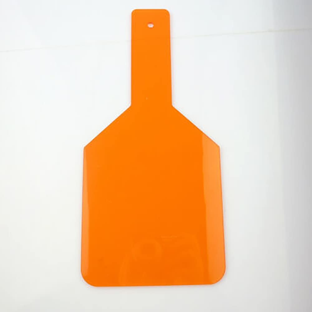 SNAWOP Dental Curing Light Shield Hand Held LED/UV Light Protection Eye/Face Protector Plate Board Orange (2PCS)
